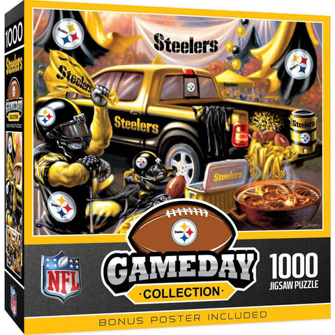 Pittsburgh Steelers Puzzle - 1000 Piece NFL Jigsaw Puzzle | Team Logo Game Challenge 1000 Piece - YinzerShop