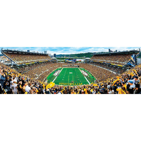 Pittsburgh Steelers Puzzle - 1000 Piece NFL Stadium Panoramic Jigsaw for Adults 1000 Piece - YinzerShop
