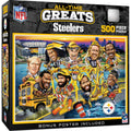 Pittsburgh Steelers Puzzle - All Time Greats 500 Piece NFL Jigsaw Challenge 500 Piece - YinzerShop