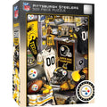 Pittsburgh Steelers Puzzle - Locker Room 500 Piece Jigsaw Featuring Team History 500 Piece - YinzerShop
