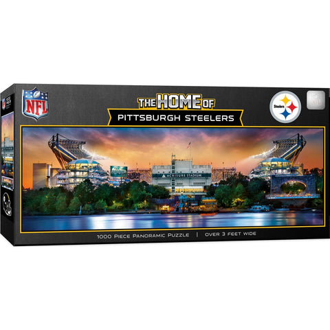 Pittsburgh Steelers Puzzle - NFL 1000 Piece Panoramic Stadium View Jigsaw 1000 Piece - YinzerShop