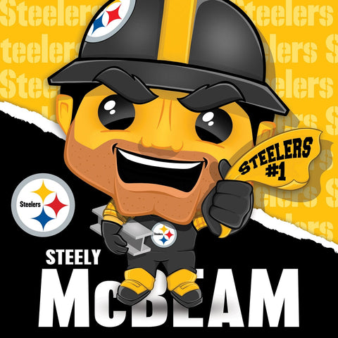 Pittsburgh Steelers Puzzle - Steely McBeam Mascot 100 Piece Jigsaw Game 100 Piece - YinzerShop