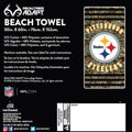 Pittsburgh Steelers Realtree Camo Beach Towel - 30" x 60" Beach Towel - YinzerShop