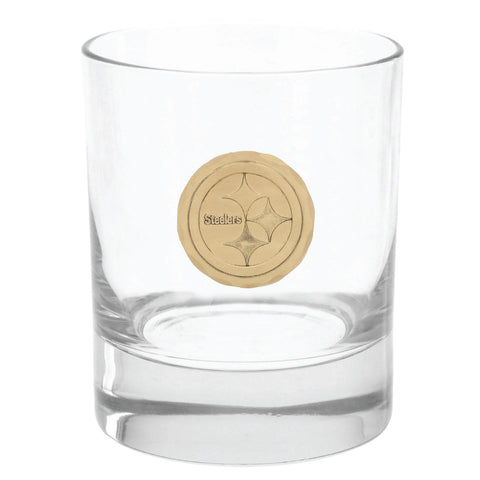 Pittsburgh Steelers Rock Glass (Bronze)