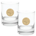 Pittsburgh Steelers Rocks Glass Set – 2-Piece Bronze Accent Glasses with Collectible Box Rocks Glass - YinzerShop