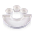 Pittsburgh Steelers Serving Tray - Bamboo Appetizer Plate & Ceramic Dip Bowls Set Licensed - YinzerShop