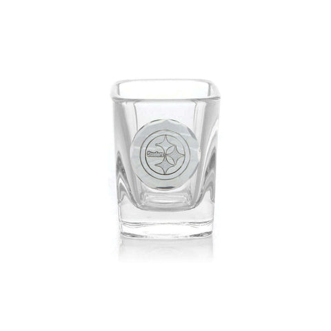 Pittsburgh Steelers Shot Glass - Official NFL Merchandise | Handcrafted Aluminum Logo Glass Glass Set - YinzerShop