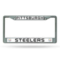 Pittsburgh Steelers Silver Chrome License Plate Frame License Plate Frame - YinzerShop