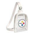Pittsburgh Steelers Sling Bag - Clear Mini Stadium Approved NFL Game Day Bag Bag - YinzerShop