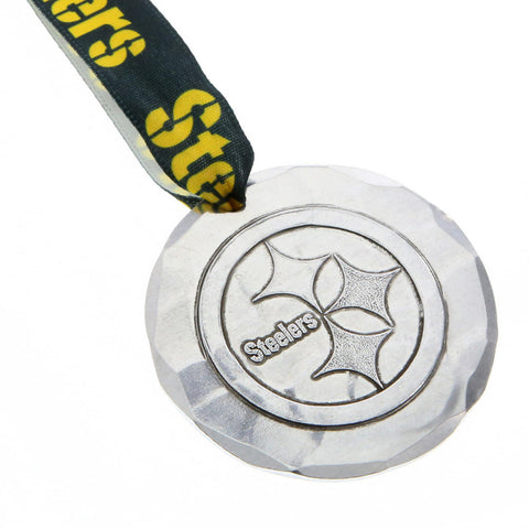 Pittsburgh Steelers Small Round Ornament (Aluminum)