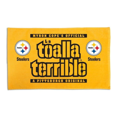 Pittsburgh Steelers Spanish La Toalla Terrible Towel® with Steeler Logo Terrible Towel - YinzerShop