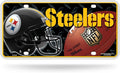 Pittsburgh Steelers Split Design Aluminum License Plate – Official NFL 6” x 12” Auto Tag Auto Accessories - YinzerShop