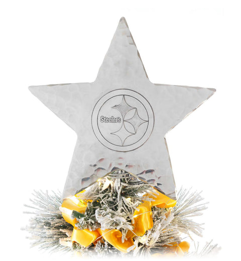 Wendell August Forge Pittsburgh Steelers Star Tree Topper Holiday Décor Wendell August Forge Aluminum  