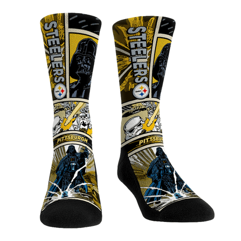 Pittsburgh Steelers - Star Wars - Empire Comic Strip Socks - YinzerShop