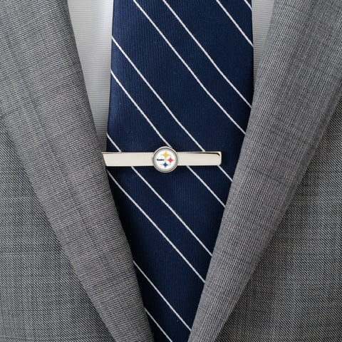 Pittsburgh Steelers Tie Clip – Silver Plated NFL Team Logo Accessory for Men Tie Clip - YinzerShop