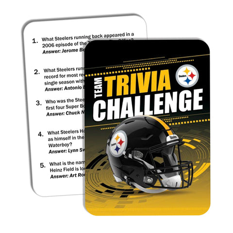 Pittsburgh Steelers Trivia - Competitive Card Game With 250 Team Trivia Questions Card Games - YinzerShop