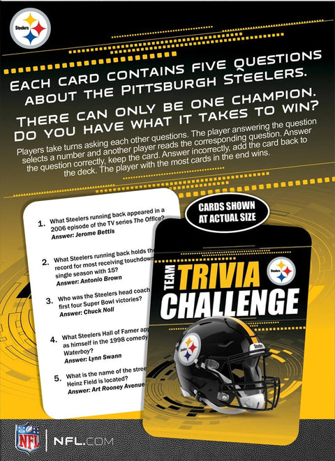 Pittsburgh Steelers Trivia NFL Trivia Game - Interactive Football Fan Game Challenge Game - YinzerShop
