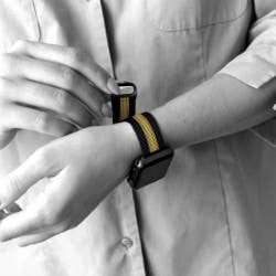 Pittsburgh Steelers Watchband - 38mm Silicone & Metal Apple Watch Band, Adjustable Strap Apple Watch Band - YinzerShop