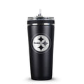 Pittsburgh Steelers Water Bottle – Official 26oz Sports Hydration Bottle With Reusable Straw - YinzerShop