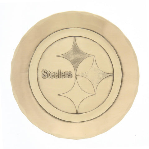 Pittsburgh Steelers Wendell August Forge Single Aluminum Logo Coaster Coaster - YinzerShop
