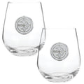 Pittsburgh Steelers Wine Glasses – 2-Piece Stemless Engraved Glass Set with Collectible Box Glass Set - YinzerShop