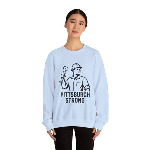 Pittsburgh Strong - Heavy Blend™ Crewneck Sweatshirt Sweatshirt - YinzerShop