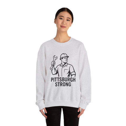 Pittsburgh Strong - Heavy Blend™ Crewneck Sweatshirt Sweatshirt - YinzerShop