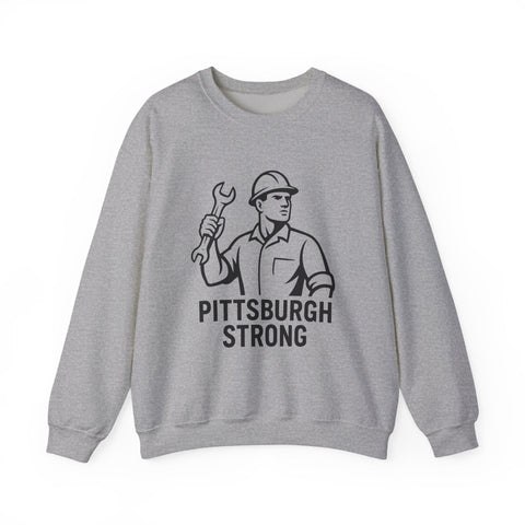Pittsburgh Strong - Heavy Blend™ Crewneck Sweatshirt Sweatshirt - YinzerShop