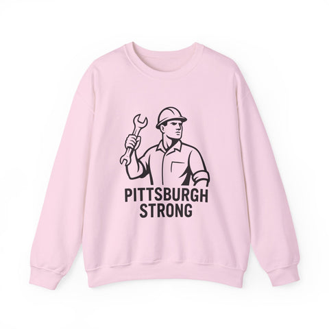 Pittsburgh Strong - Heavy Blend™ Crewneck Sweatshirt Sweatshirt - YinzerShop