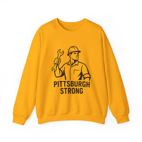 Pittsburgh Strong - Heavy Blend™ Crewneck Sweatshirt Sweatshirt - YinzerShop