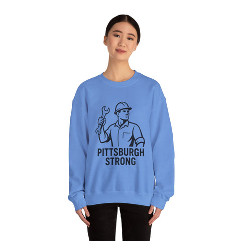 Pittsburgh Strong - Heavy Blend™ Crewneck Sweatshirt Sweatshirt - YinzerShop