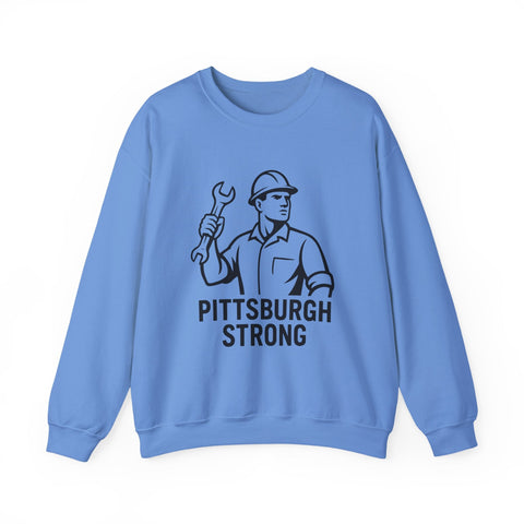 Pittsburgh Strong - Heavy Blend™ Crewneck Sweatshirt Sweatshirt - YinzerShop