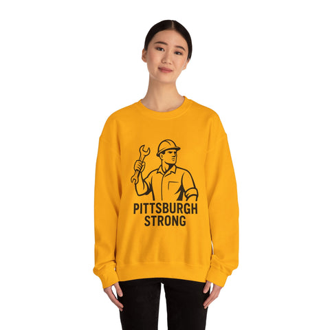 Pittsburgh Strong - Heavy Blend™ Crewneck Sweatshirt Sweatshirt - YinzerShop
