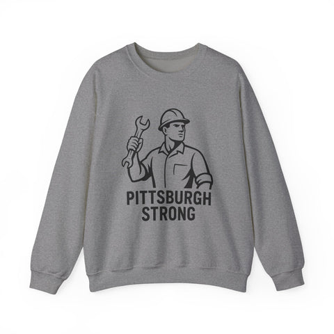 Pittsburgh Strong - Heavy Blend™ Crewneck Sweatshirt Sweatshirt - YinzerShop