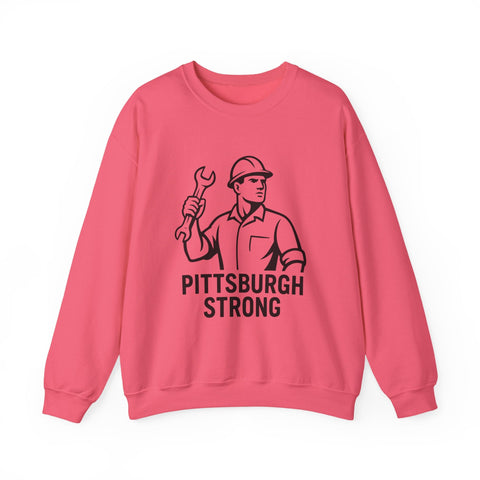 Pittsburgh Strong - Heavy Blend™ Crewneck Sweatshirt Sweatshirt - YinzerShop