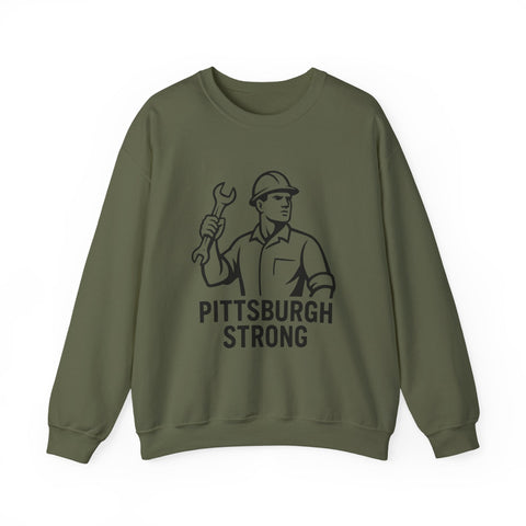 Pittsburgh Strong - Heavy Blend™ Crewneck Sweatshirt Sweatshirt - YinzerShop