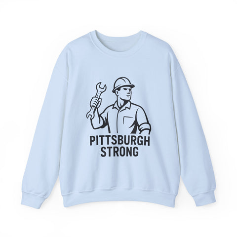 Pittsburgh Strong - Heavy Blend™ Crewneck Sweatshirt Sweatshirt - YinzerShop