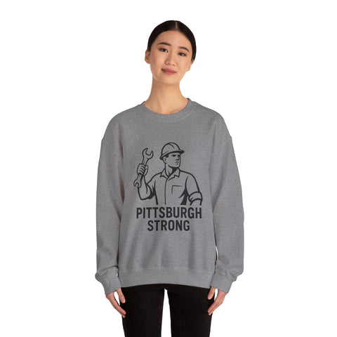 Pittsburgh Strong - Heavy Blend™ Crewneck Sweatshirt Sweatshirt - YinzerShop
