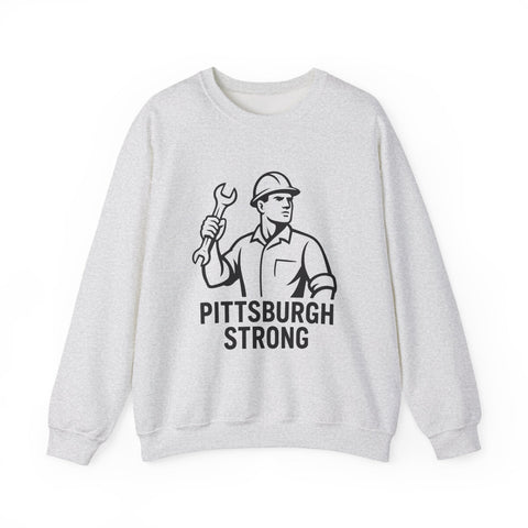 Pittsburgh Strong - Heavy Blend™ Crewneck Sweatshirt Sweatshirt - YinzerShop