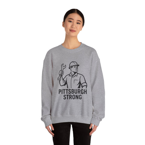 Pittsburgh Strong - Heavy Blend™ Crewneck Sweatshirt Sweatshirt - YinzerShop