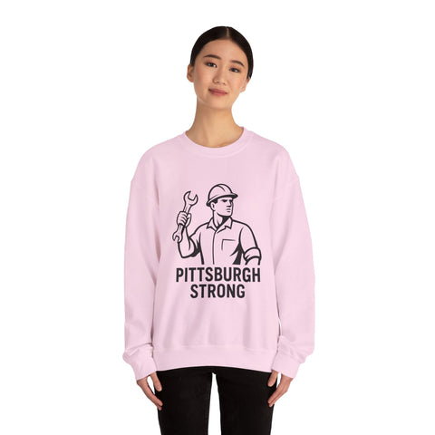 Pittsburgh Strong - Heavy Blend™ Crewneck Sweatshirt Sweatshirt - YinzerShop