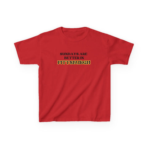 Pittsburgh Sundays - Kids Graphic T-Shirt Kids Apparel - YinzerShop