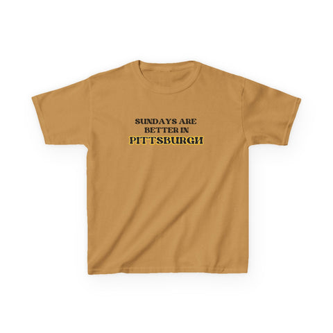 Pittsburgh Sundays - Kids Graphic T-Shirt Kids Apparel - YinzerShop