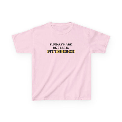 Pittsburgh Sundays - Kids Graphic T-Shirt Kids Apparel - YinzerShop