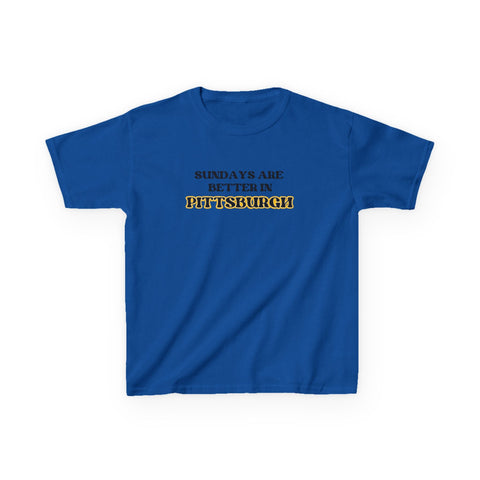 Pittsburgh Sundays - Kids Graphic T-Shirt Kids Apparel - YinzerShop