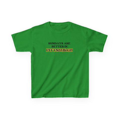 Pittsburgh Sundays - Kids Graphic T-Shirt Kids Apparel - YinzerShop