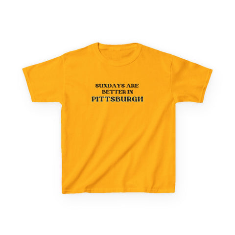 Pittsburgh Sundays - Kids Graphic T-Shirt Kids Apparel - YinzerShop