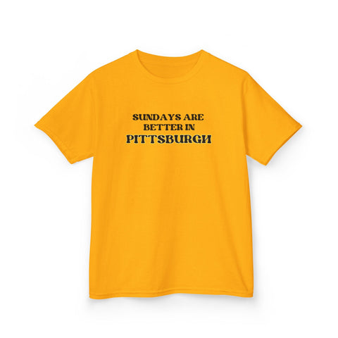Pittsburgh Sundays - Kids Graphic T-Shirt Kids Apparel - YinzerShop