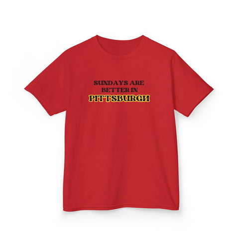 Pittsburgh Sundays - Kids Graphic T-Shirt Kids Apparel - YinzerShop