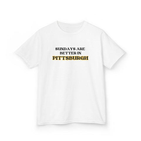 Pittsburgh Sundays - Kids Graphic T-Shirt Kids Apparel - YinzerShop
